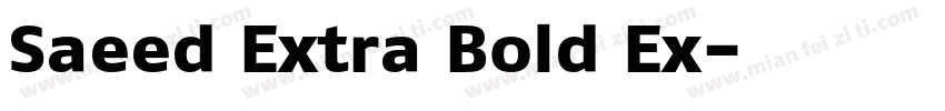 Saeed Extra Bold Ex字体转换
